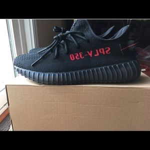 YEEZY BOOST 350 V2 Bred Black Red US SZ 6.5